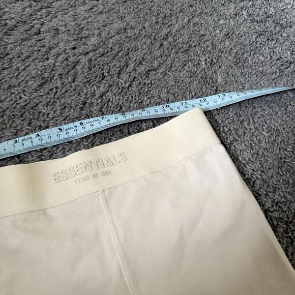 Fear Of God Essentials Sport Logo Cycling Shorts Leggings Biker Sz M Slim Wasit - Picture 7 of 9